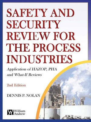 cover image of Safety and Security Review for the Process Industries